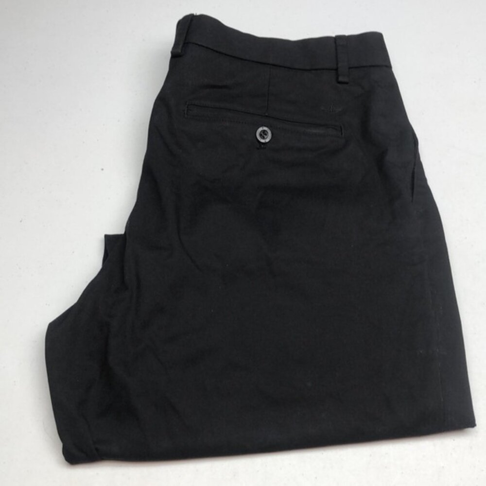 DOCKERS MENS BLACK STRAIGHT FIT CHINOS LIKE NEW 36x30 ⭐️